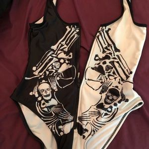Hot Topic Skeleton Swimsuit